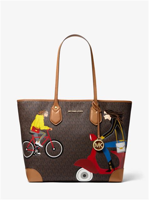 michael kors eva jet set|Eva Large Jet Set Girls Tote Bag .